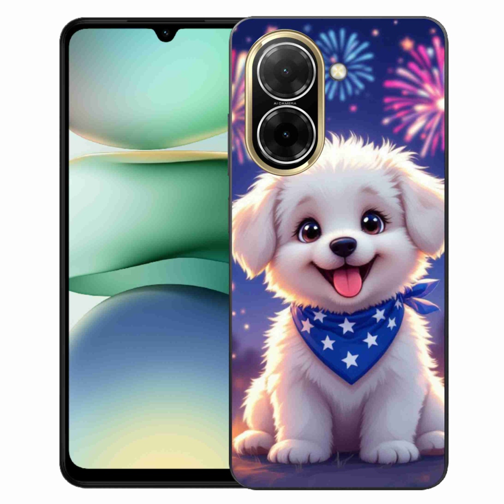 Gelový kryt mmCase na Xiaomi Redmi A5 (173.45x79.35x8.45mm) - slavnostní štěně