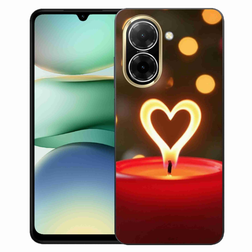 Gelový kryt mmCase na Xiaomi Redmi A5 (173.45x79.35x8.45mm) - srdce z plamene