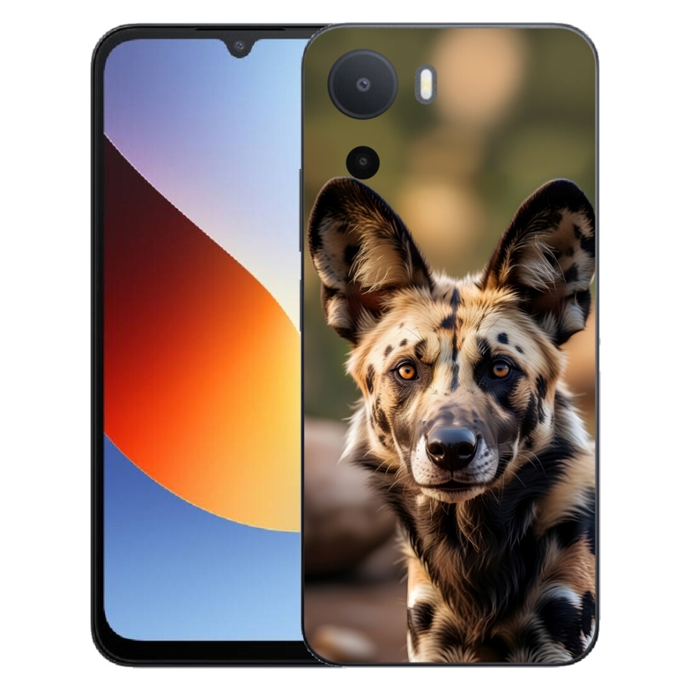 Gelový kryt mmCase na Xiaomi Redmi A7 Pro - africký divoký pes