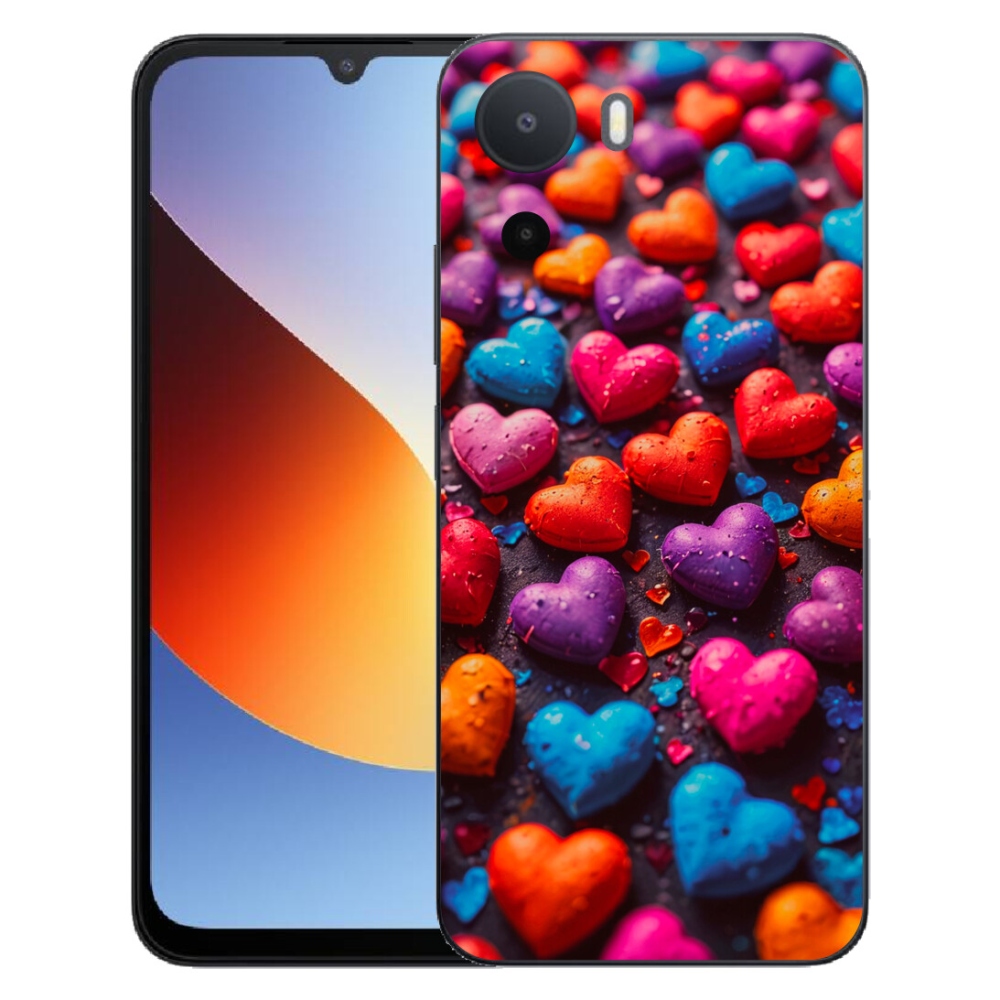 Gelový kryt mmCase na Xiaomi Redmi A7 Pro - barevná srdce