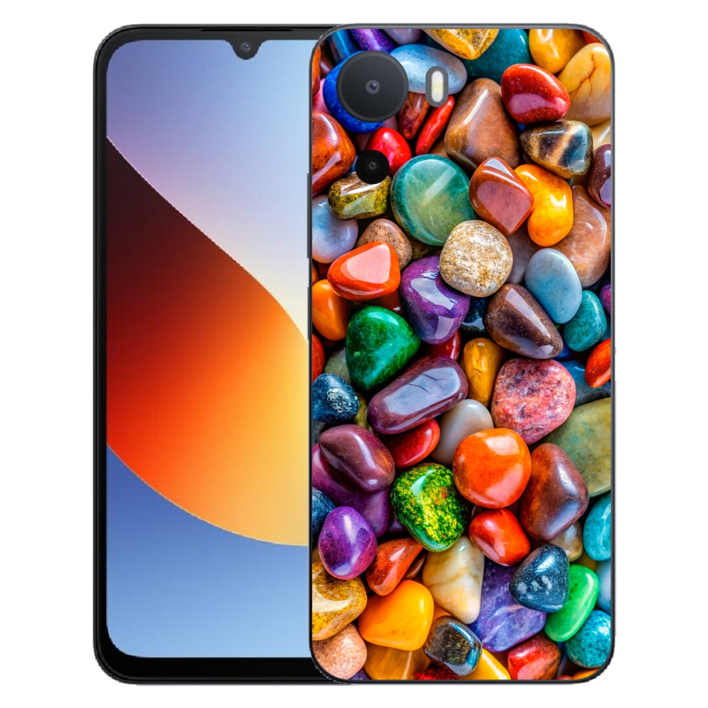 Gelový kryt mmCase na Xiaomi Redmi A7 Pro - barevné kamínky