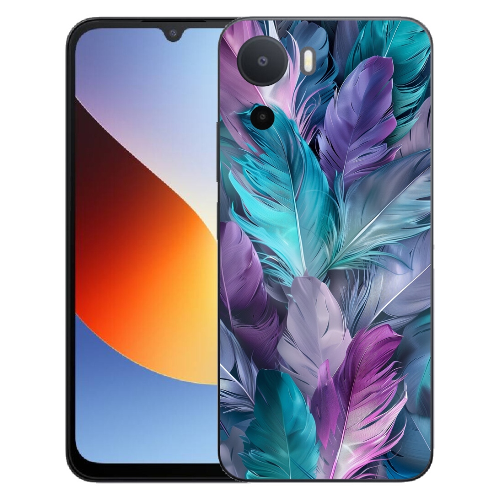 Gelový kryt mmCase na Xiaomi Redmi A7 Pro - barevné peří 2