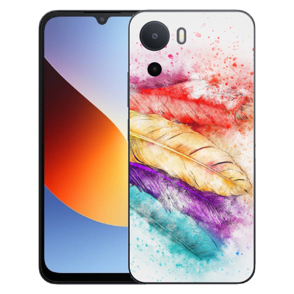 Gelový kryt mmCase na Xiaomi Redmi A7 Pro - barevné peří