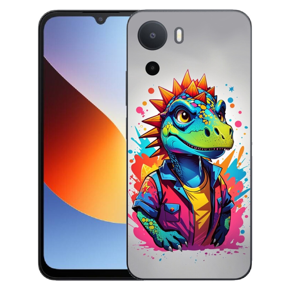 Gelový kryt mmCase na Xiaomi Redmi A7 Pro - barevný dinosaurus