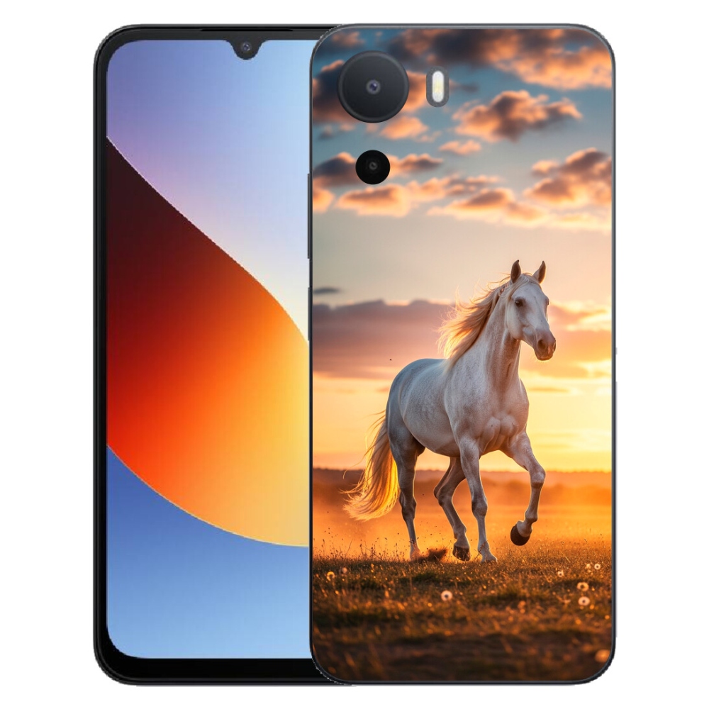 Gelový kryt mmCase na Xiaomi Redmi A7 Pro - běžící bílý kůň 2