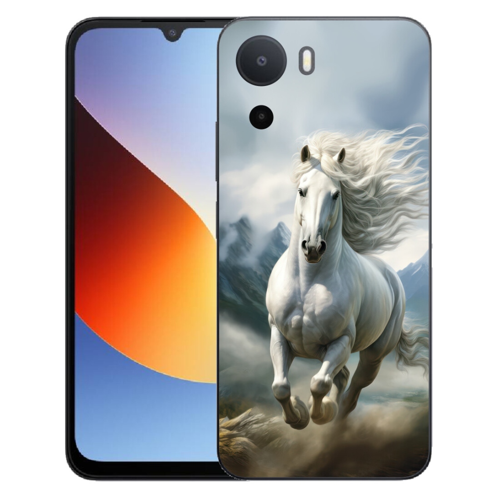 Gelový kryt mmCase na Xiaomi Redmi A7 Pro - běžící bílý kůň 3