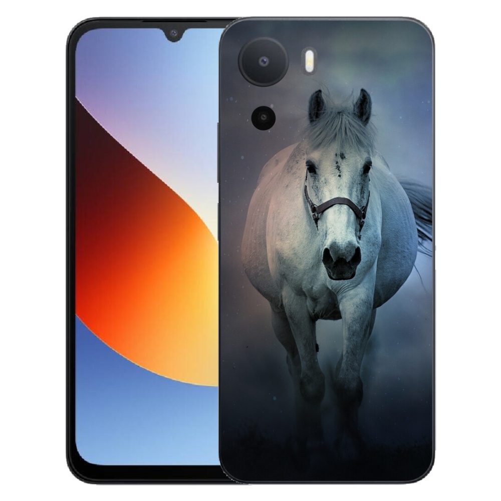 Gelový kryt mmCase na Xiaomi Redmi A7 Pro - běžící bílý kůň