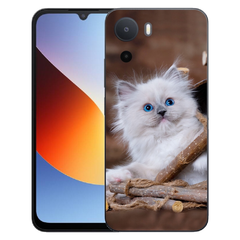 Gelový kryt mmCase na Xiaomi Redmi A7 Pro - bílé kotě