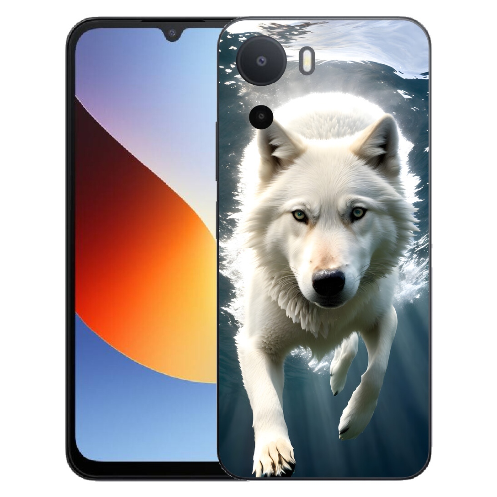 Gelový kryt mmCase na Xiaomi Redmi A7 Pro - bílý vlk