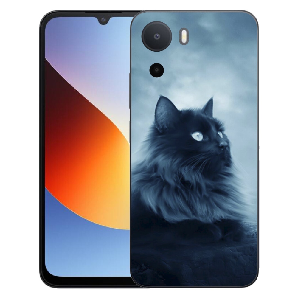 Gelový kryt mmCase na Xiaomi Redmi A7 Pro - černá kočka 1