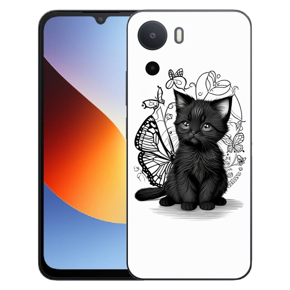 Gelový kryt mmCase na Xiaomi Redmi A7 Pro - černé kotě