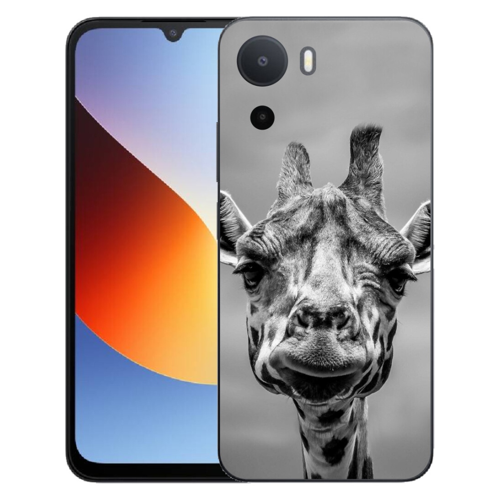 Gelový kryt mmCase na Xiaomi Redmi A7 Pro - černobílá žirafa