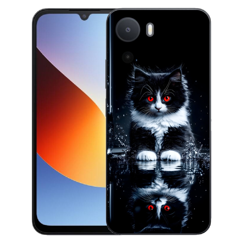 Gelový kryt mmCase na Xiaomi Redmi A7 Pro - černobílé kotě