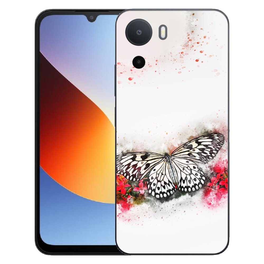 Gelový kryt mmCase na Xiaomi Redmi A7 Pro - černobílý motýl