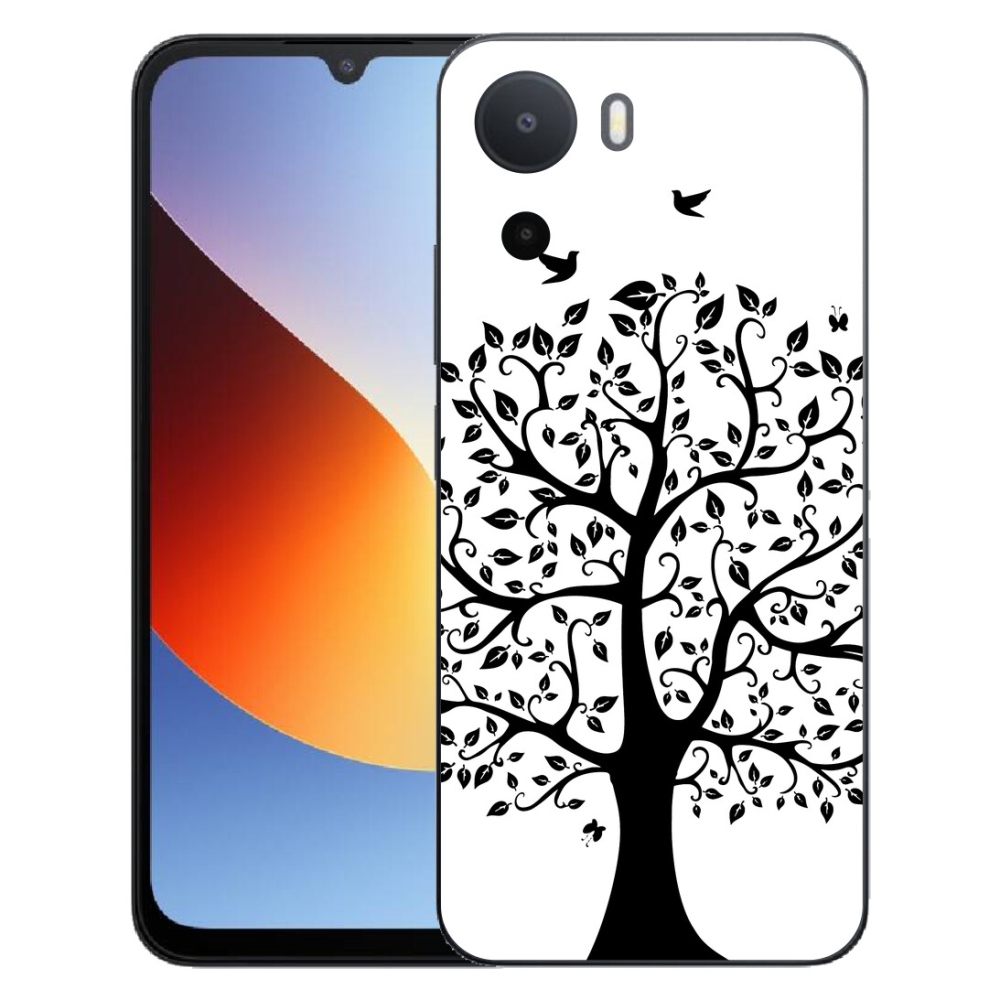 Gelový kryt mmCase na Xiaomi Redmi A7 Pro - černobílý strom