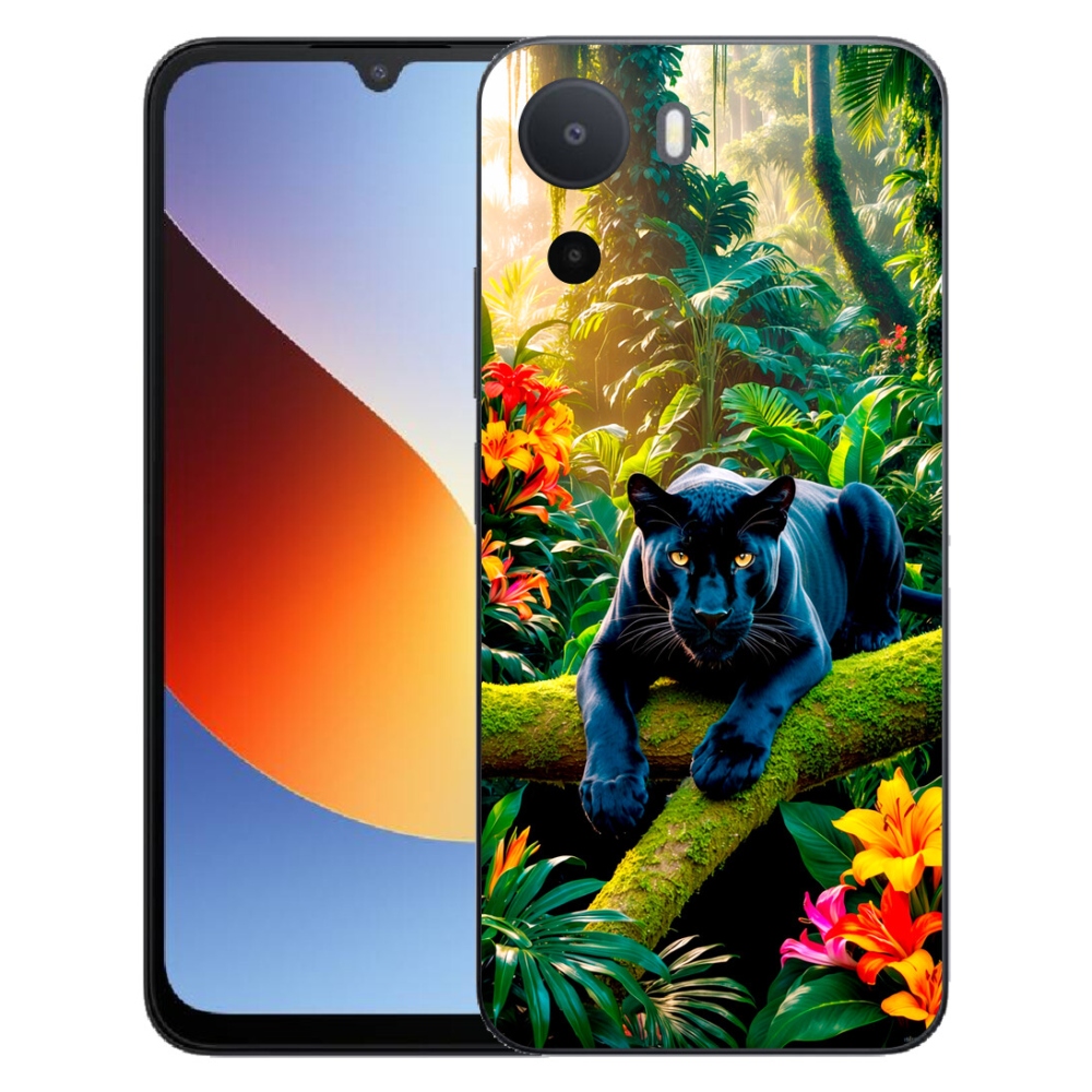 Gelový kryt mmCase na Xiaomi Redmi A7 Pro - černý panter v džungli