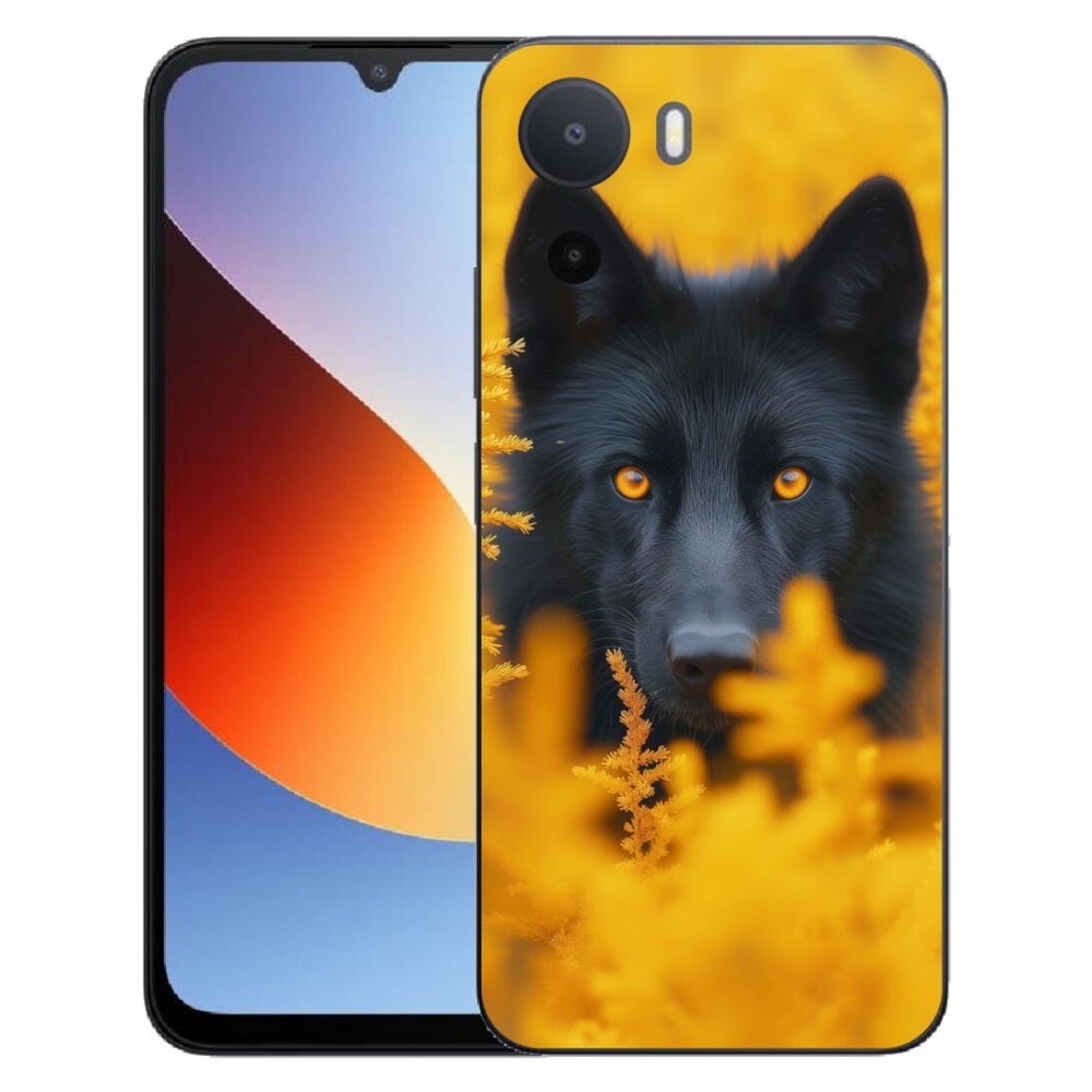 Gelový kryt mmCase na Xiaomi Redmi A7 Pro - černý vlk 2