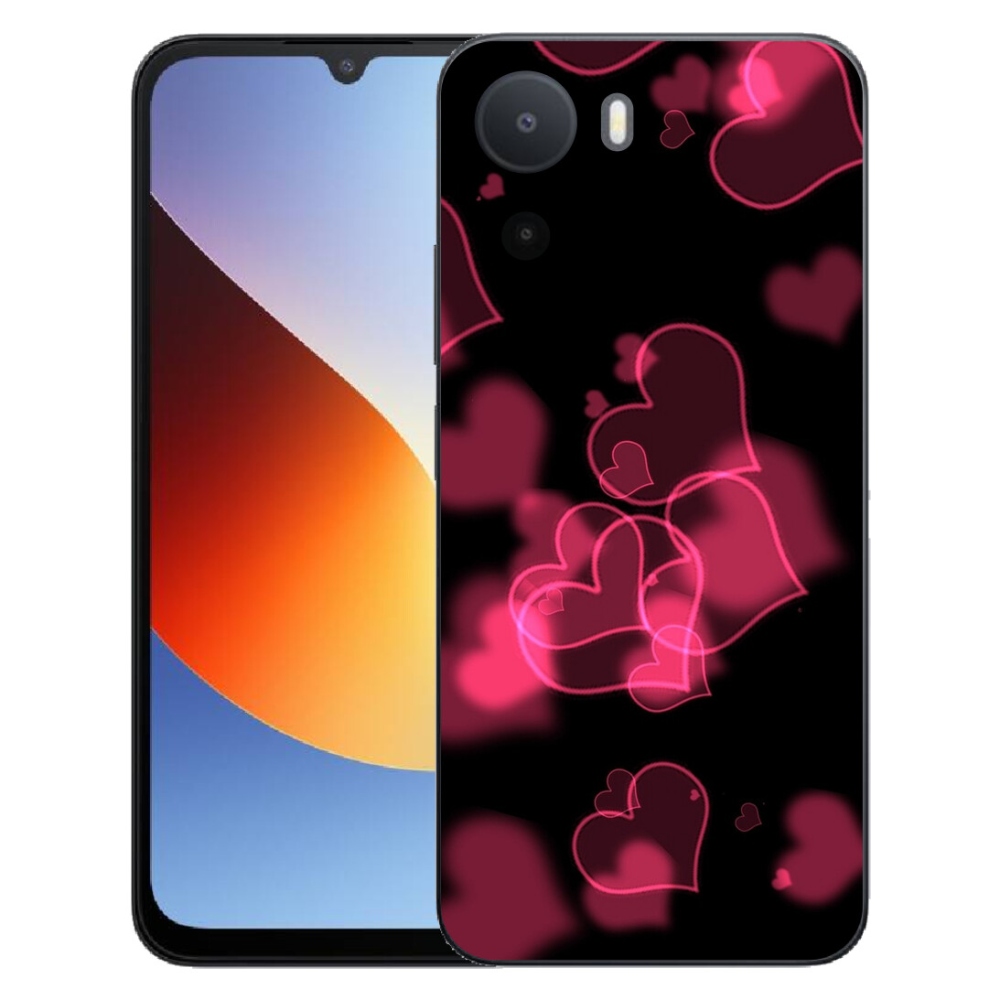 Gelový kryt mmCase na Xiaomi Redmi A7 Pro - červená srdíčka
