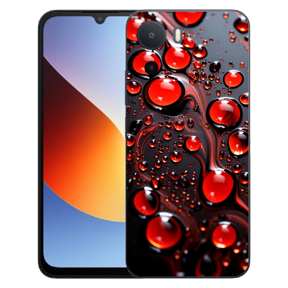 Gelový kryt mmCase na Xiaomi Redmi A7 Pro - červené kapky 2
