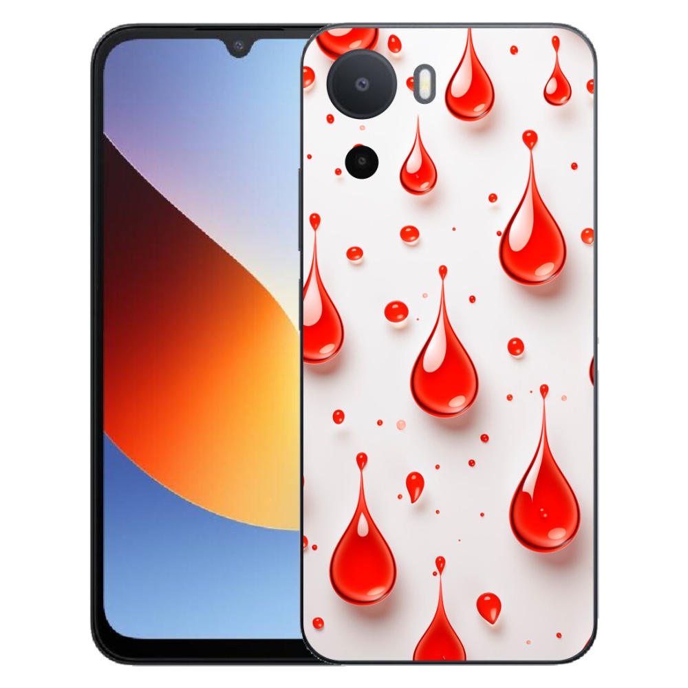 Gelový kryt mmCase na Xiaomi Redmi A7 Pro - červené kapky