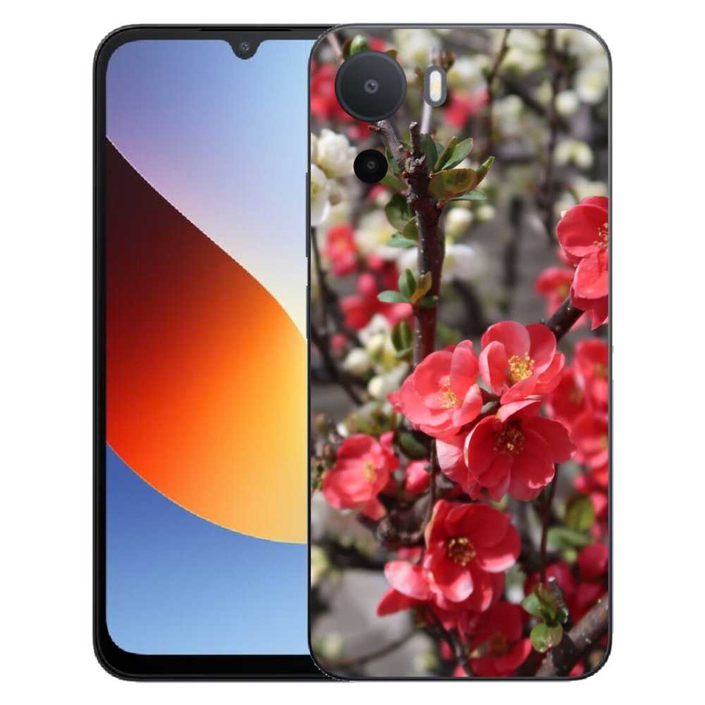 Gelový kryt mmCase na Xiaomi Redmi A7 Pro - červené květy