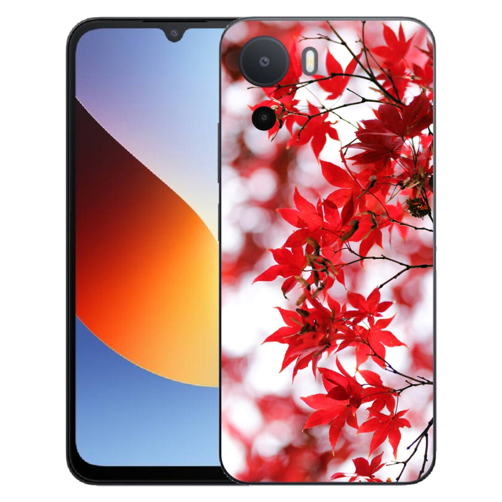 Gelový kryt mmCase na Xiaomi Redmi A7 Pro - červené listy