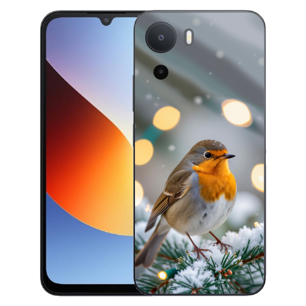 Gelový kryt mmCase na Xiaomi Redmi A7 Pro - červenka v zimě