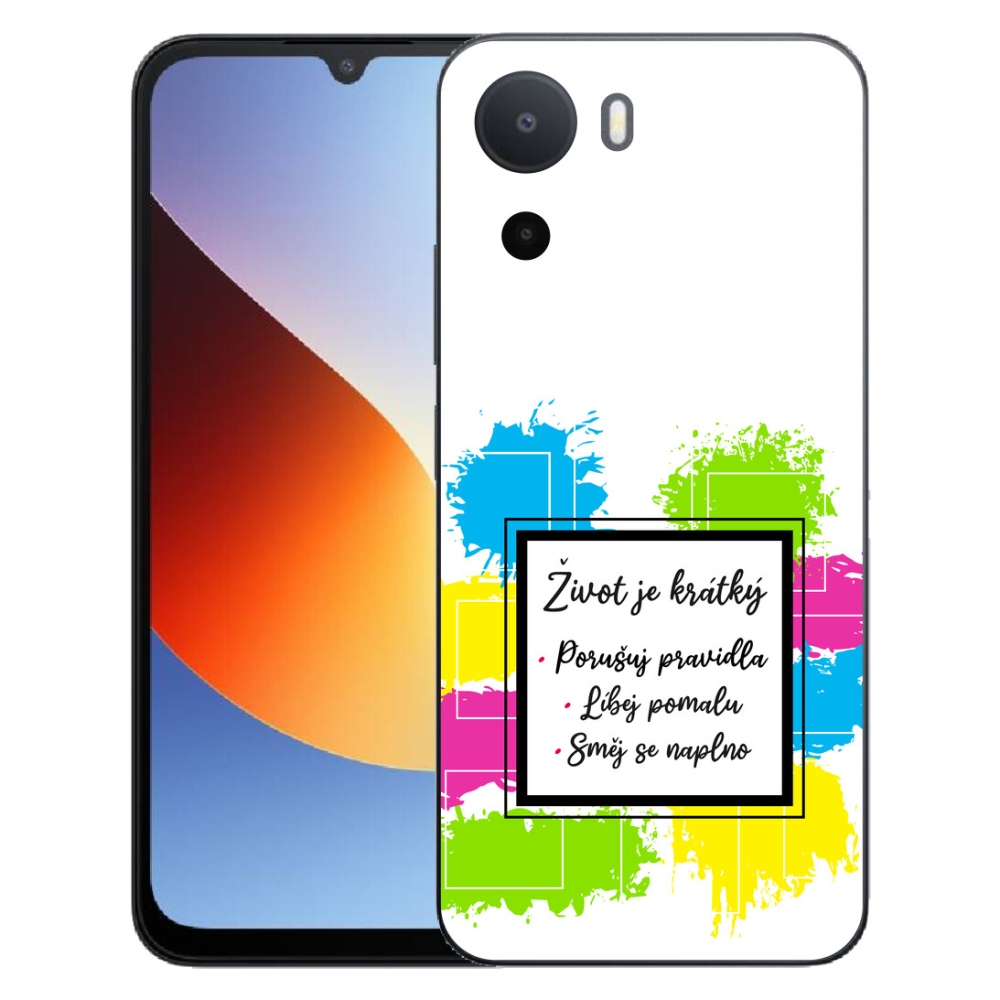 Gelový kryt mmCase na Xiaomi Redmi A7 Pro - citát 5 bílé pozadí