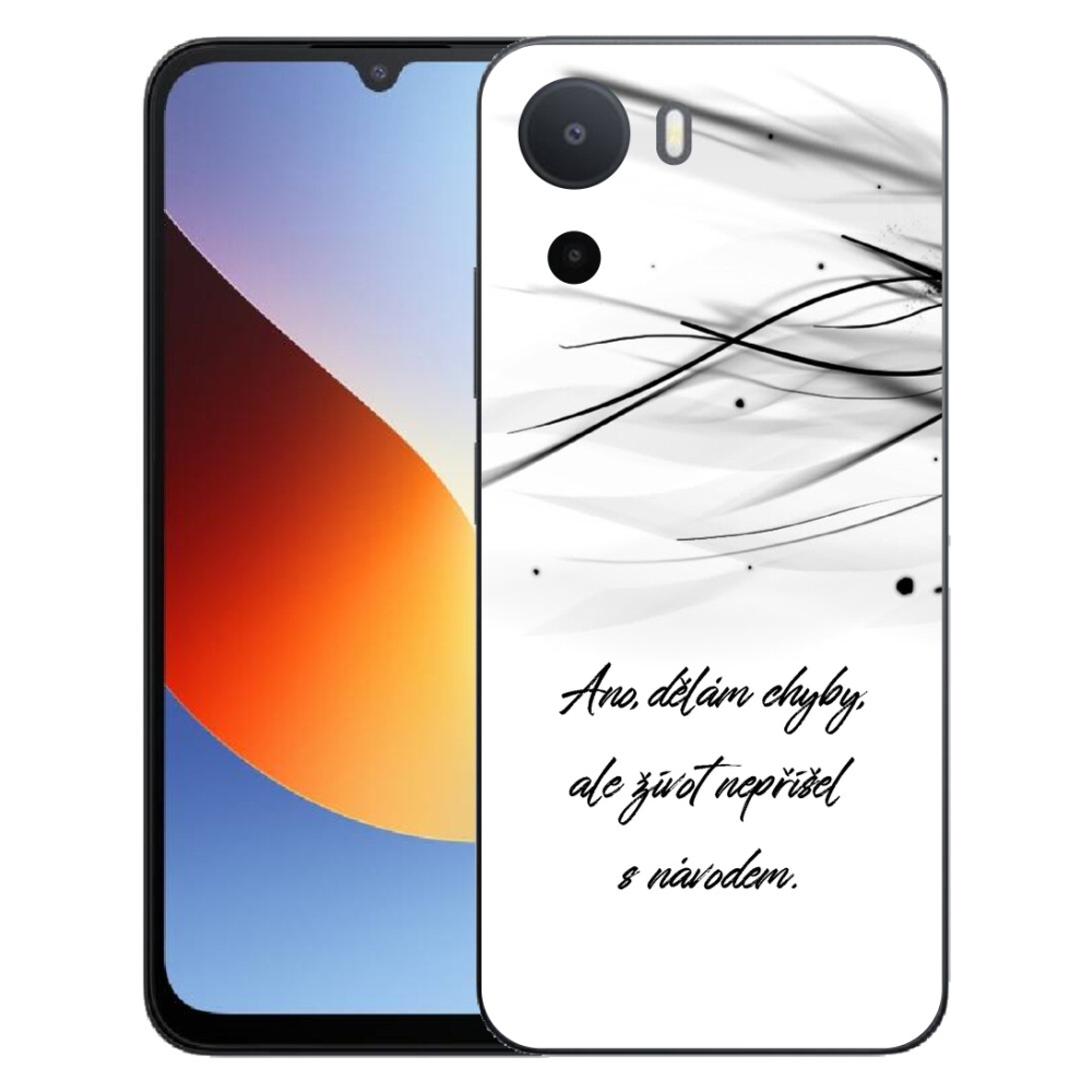 Gelový kryt mmCase na Xiaomi Redmi A7 Pro - citát bílé pozadí