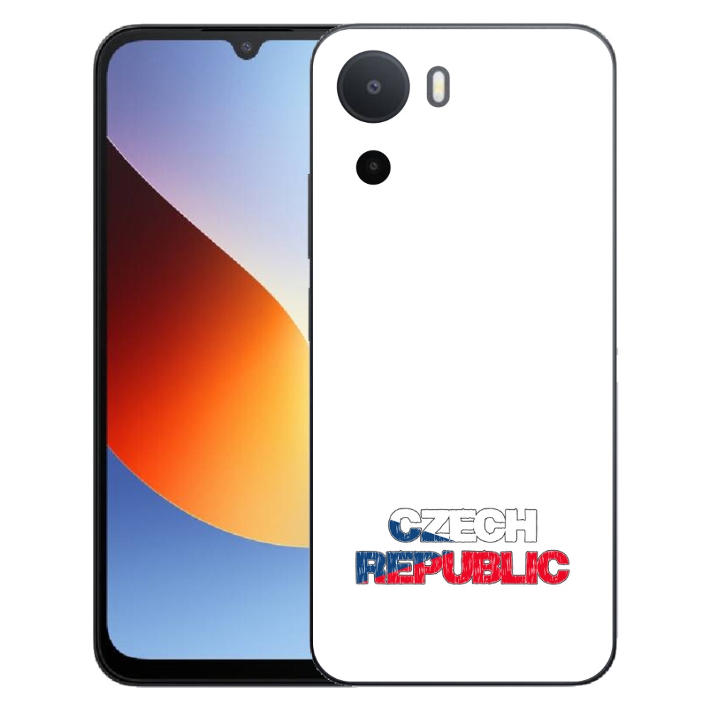 Gelový kryt mmCase na Xiaomi Redmi A7 Pro - Czech Republic bílé pozadí
