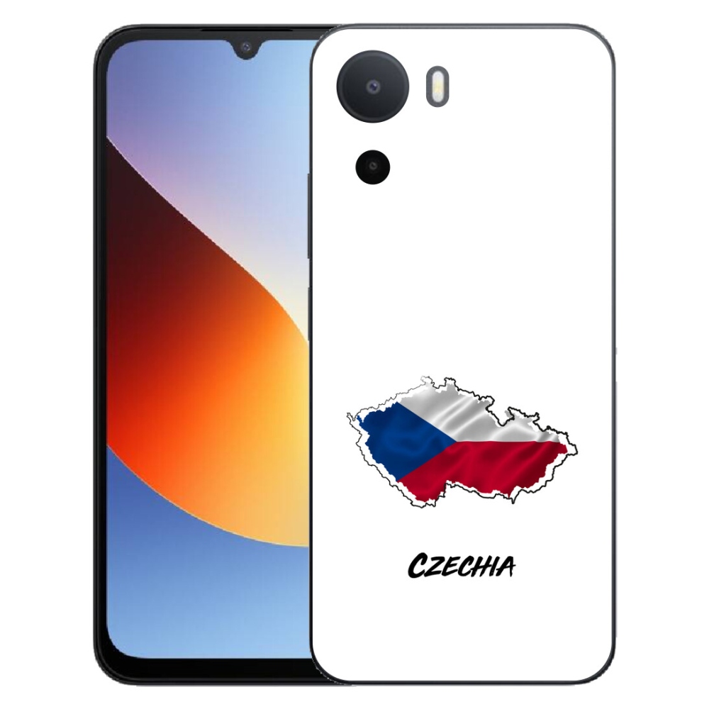 Gelový kryt mmCase na Xiaomi Redmi A7 Pro - Czechia bílé pozadí