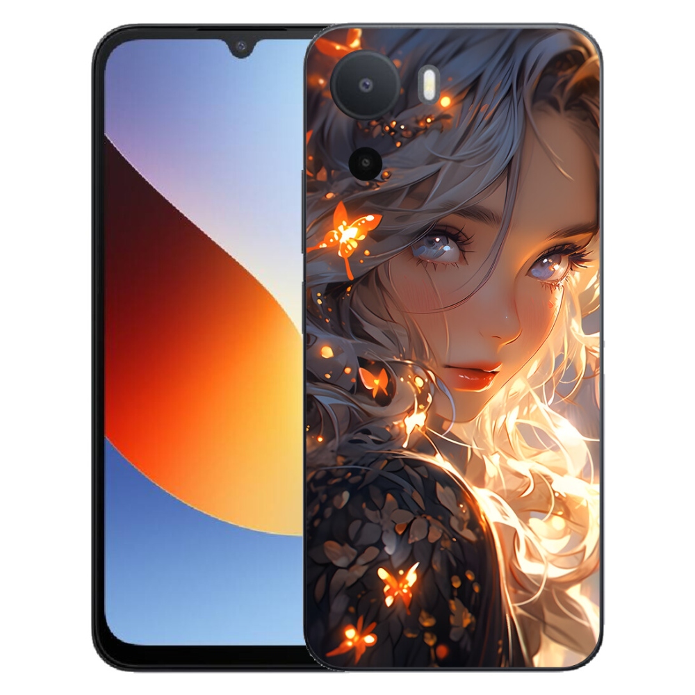 Gelový kryt mmCase na Xiaomi Redmi A7 Pro - dívka a motýli