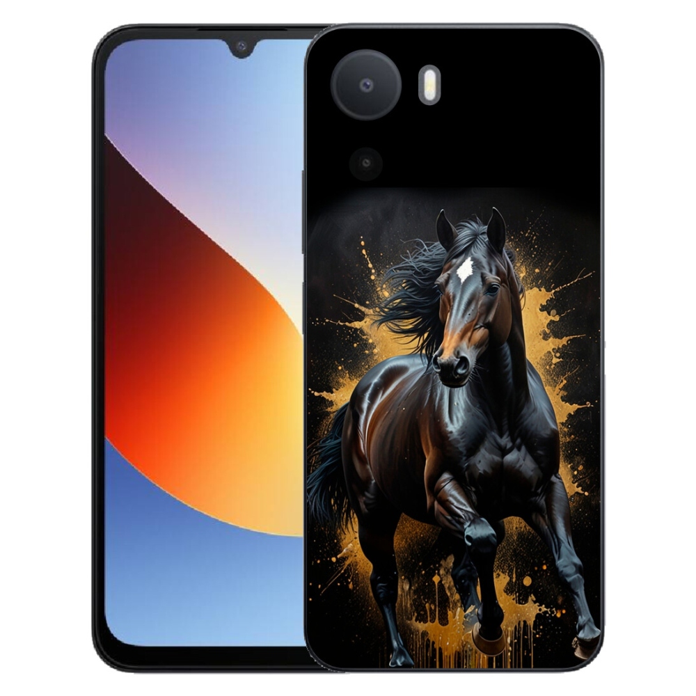 Gelový kryt mmCase na Xiaomi Redmi A7 Pro - elegantní černý hřebec
