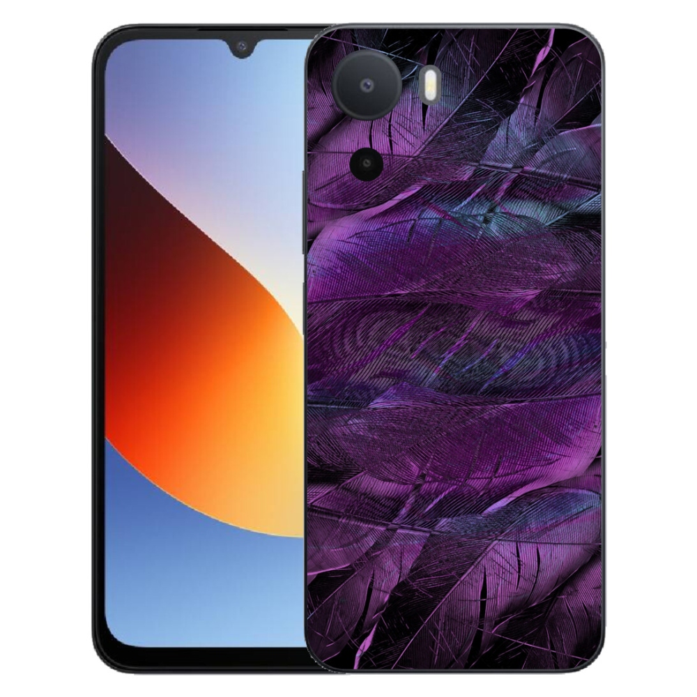 Gelový kryt mmCase na Xiaomi Redmi A7 Pro - fialová pírka