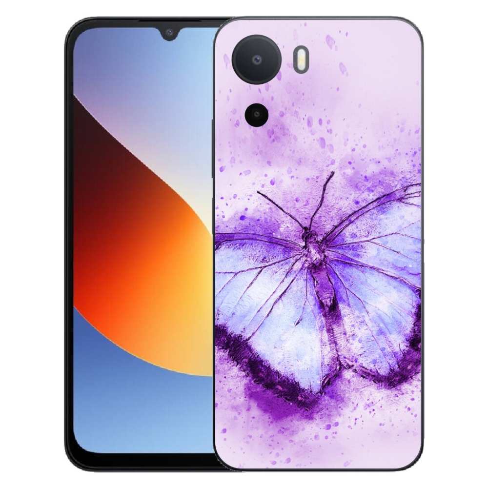 Gelový kryt mmCase na Xiaomi Redmi A7 Pro - fialový motýl