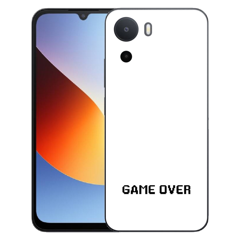 Gelový kryt mmCase na Xiaomi Redmi A7 Pro - game over bílé pozadí