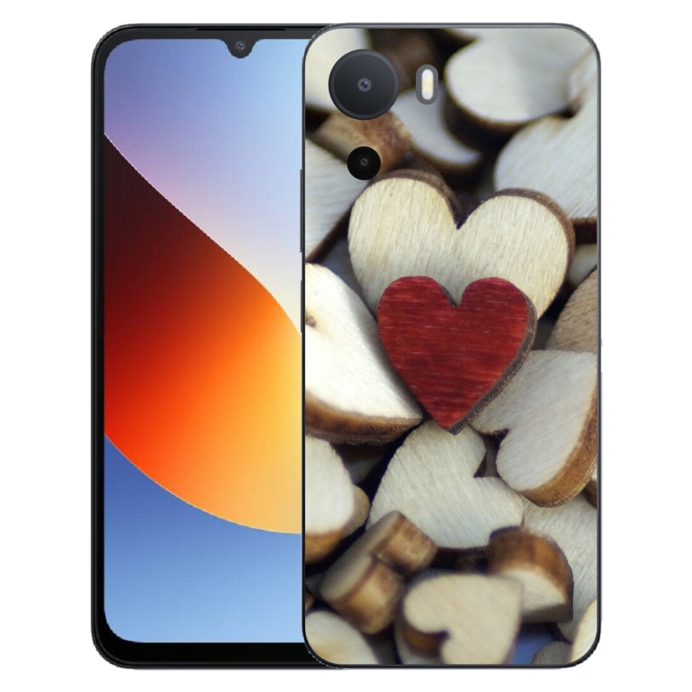 Gelový kryt mmCase na Xiaomi Redmi A7 Pro - gravírované červené srdce 