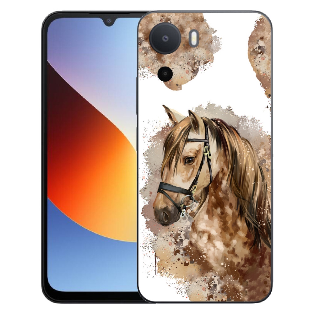 Gelový kryt mmCase na Xiaomi Redmi A7 Pro - hnědý kreslený kůň