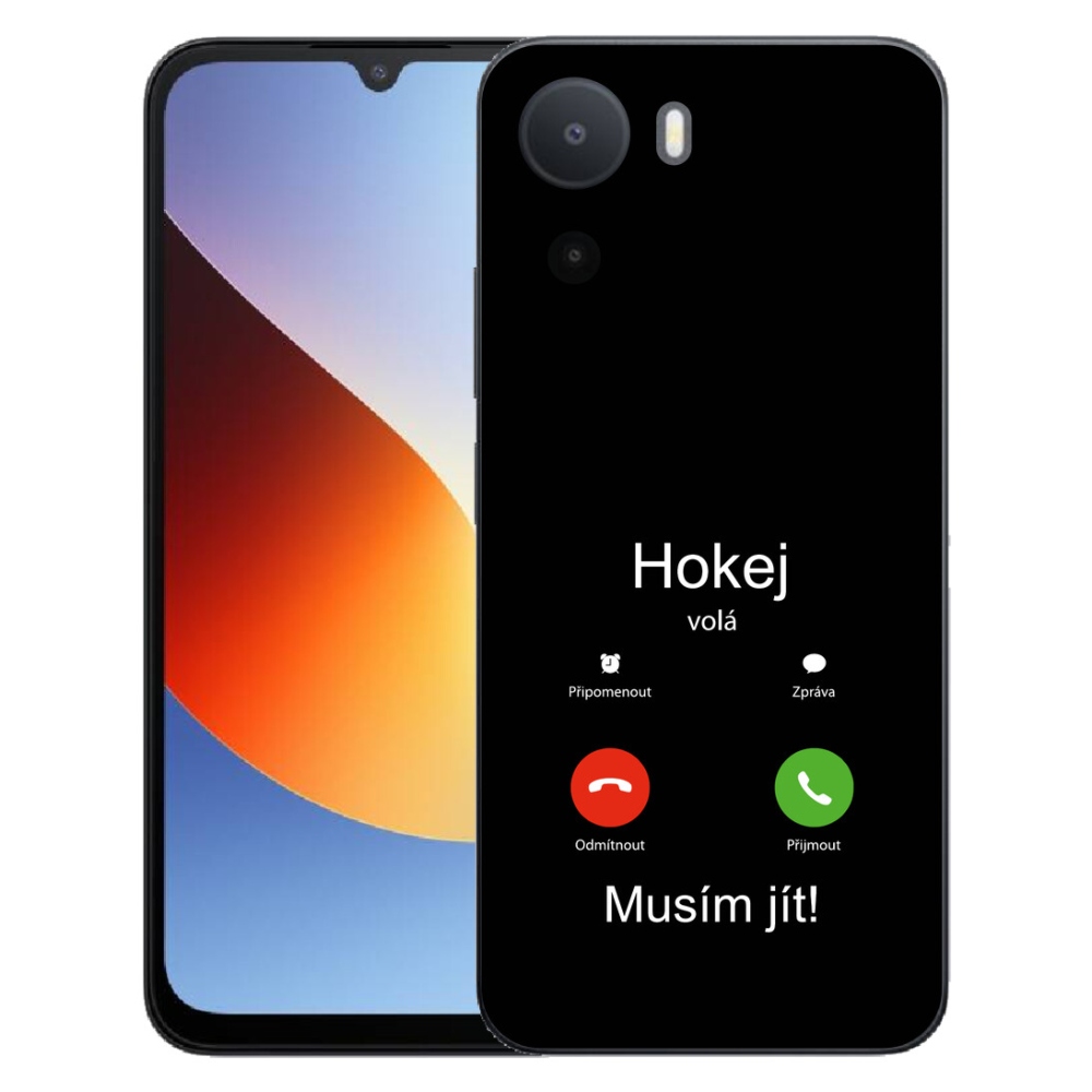 Gelový kryt mmCase na Xiaomi Redmi A7 Pro - hokej volá černé pozadí