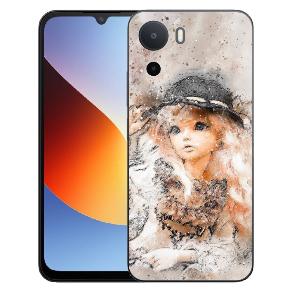 Gelový kryt mmCase na Xiaomi Redmi A7 Pro - holčička s kloboukem