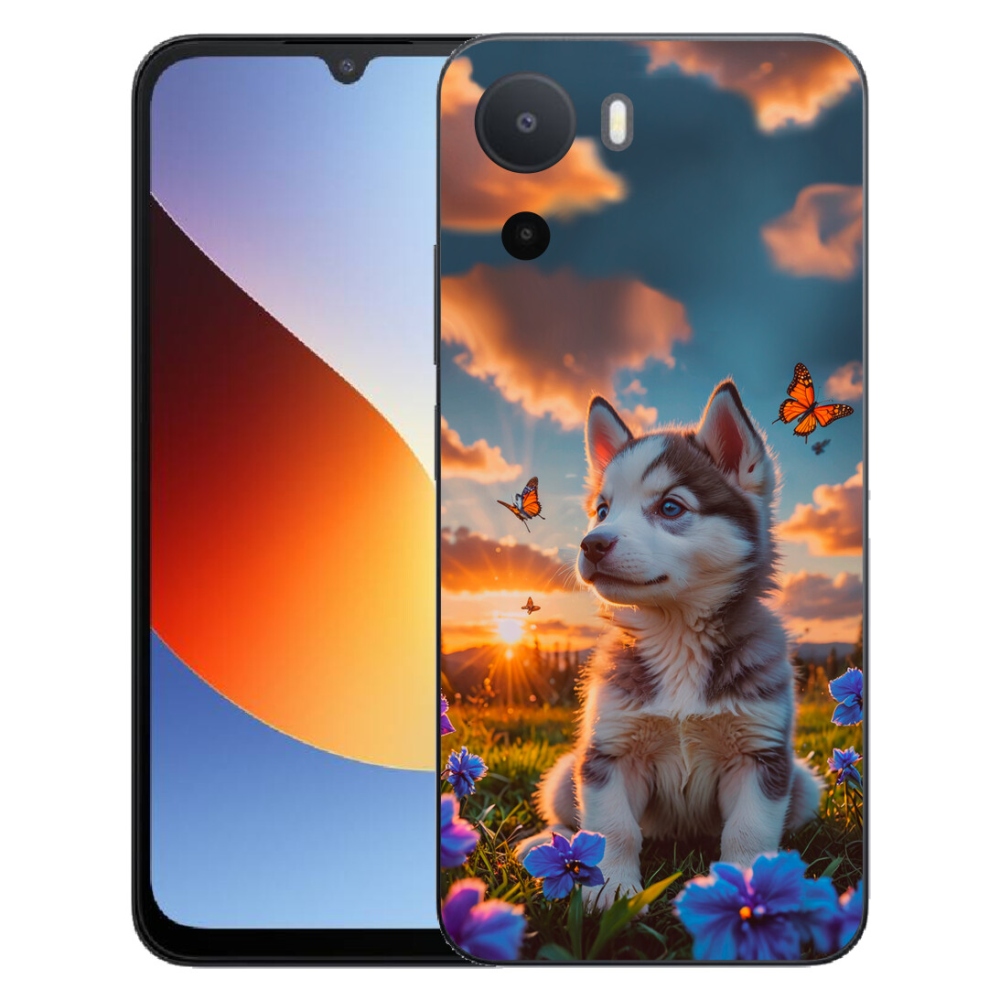 Gelový kryt mmCase na Xiaomi Redmi A7 Pro - husky při západu slunce