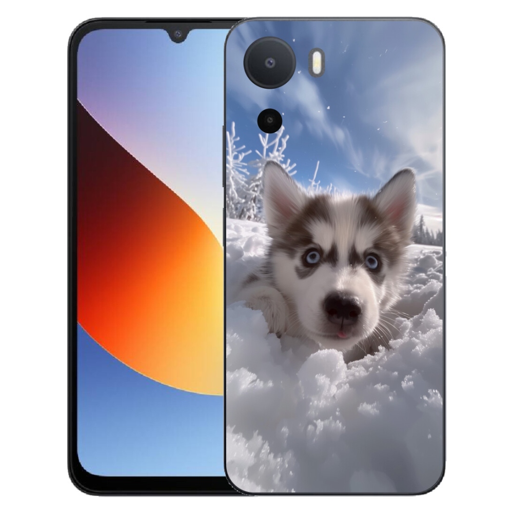 Gelový kryt mmCase na Xiaomi Redmi A7 Pro - husky ve sněhu