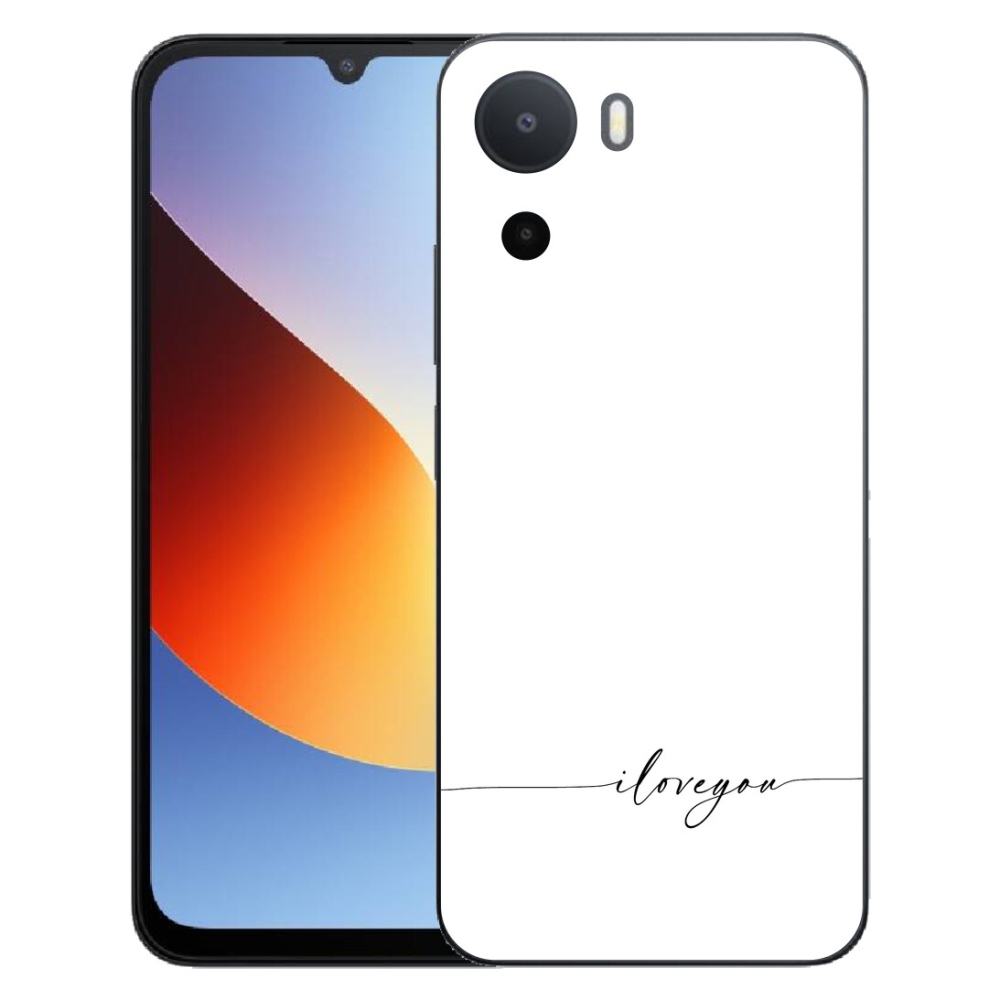 Gelový kryt mmCase na Xiaomi Redmi A7 Pro - I love you bílé pozadí