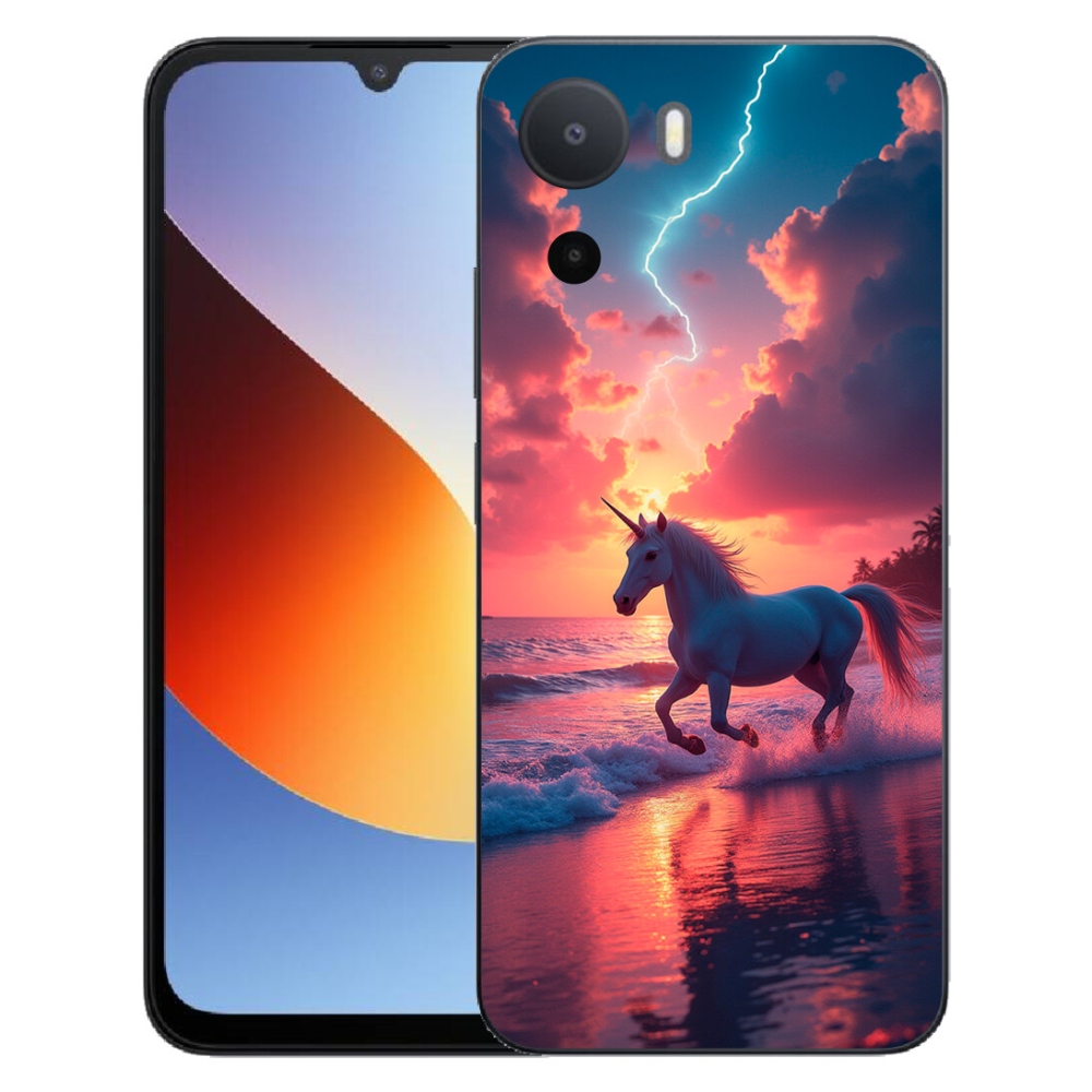 Gelový kryt mmCase na Xiaomi Redmi A7 Pro - jednorožec na pláži