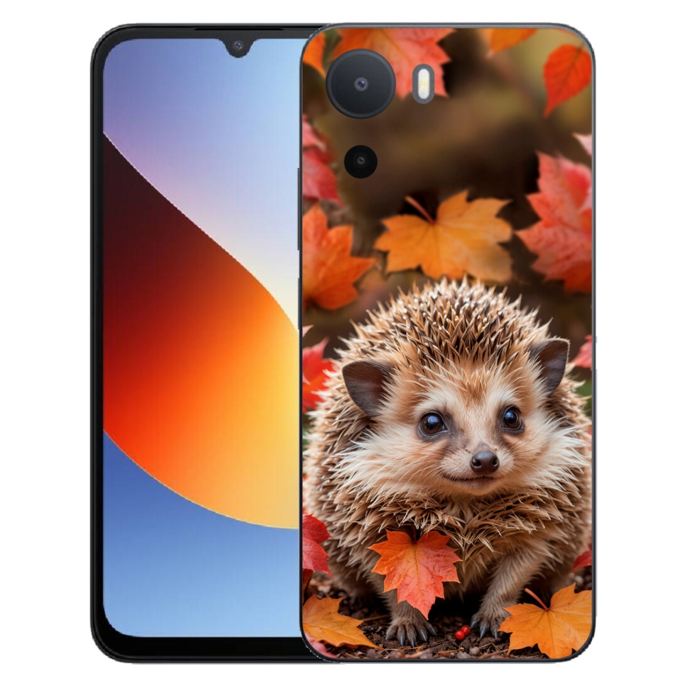 Gelový kryt mmCase na Xiaomi Redmi A7 Pro - ježek v listí