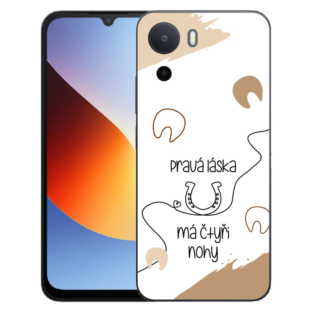 Gelový kryt mmCase na Xiaomi Redmi A7 Pro - koňský motiv bílé pozadí