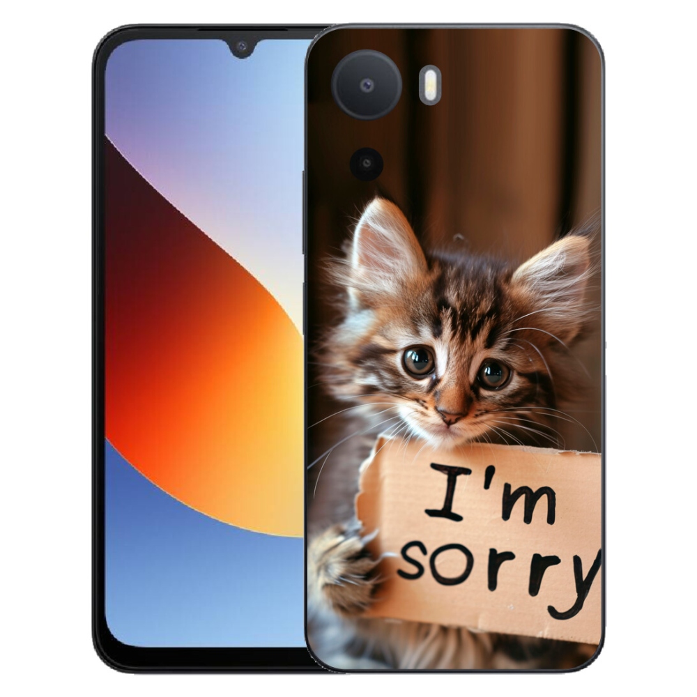 Gelový kryt mmCase na Xiaomi Redmi A7 Pro - kočíčí omluva