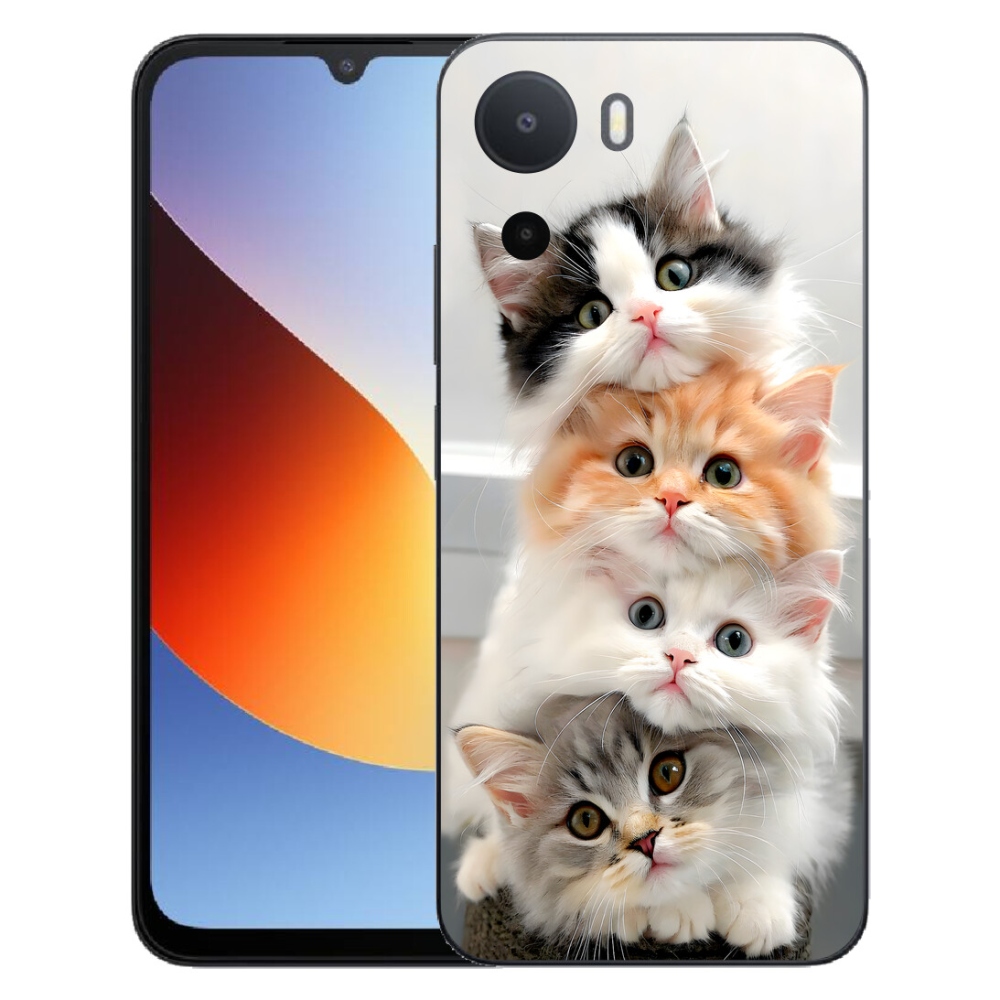 Gelový kryt mmCase na Xiaomi Redmi A7 Pro - kočičí parta