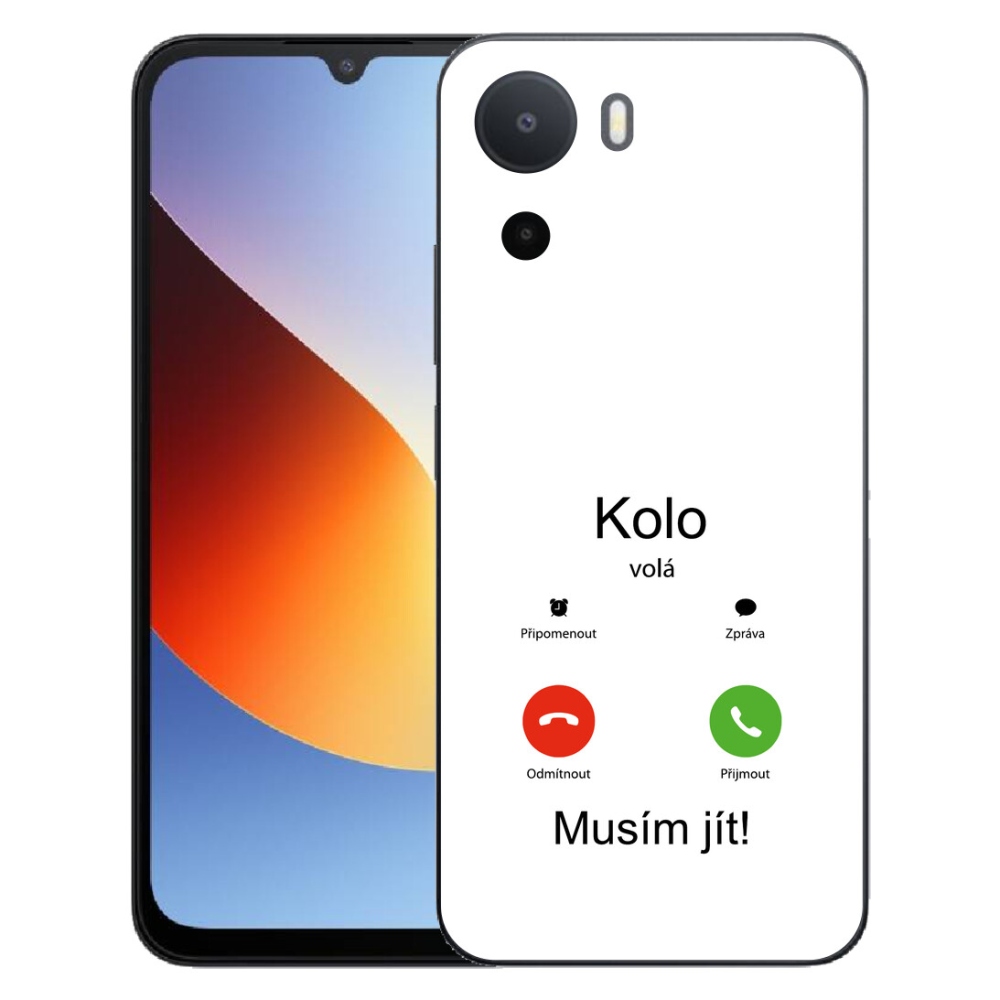 Gelový kryt mmCase na Xiaomi Redmi A7 Pro - kolo volá bílé pozadí