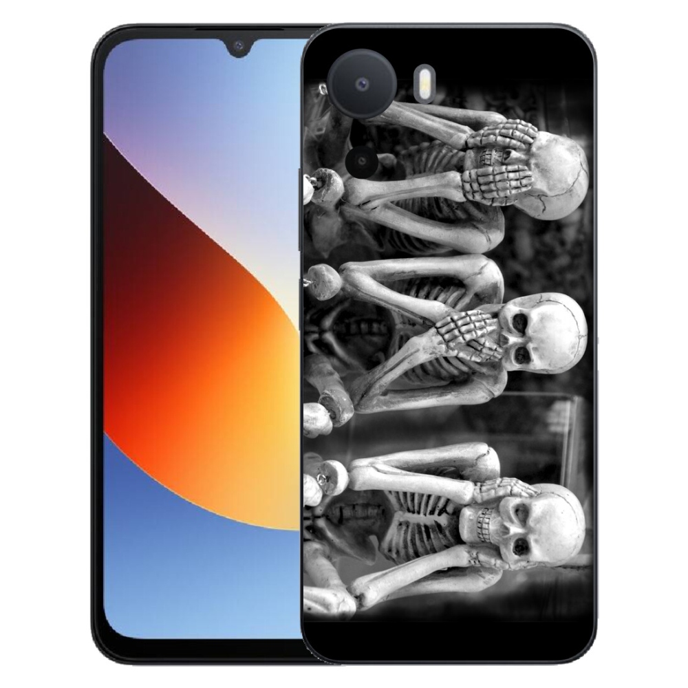 Gelový kryt mmCase na Xiaomi Redmi A7 Pro - kostlivci